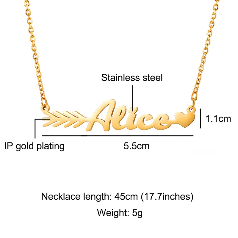 Персонализированные любые буквы рыбья кость индивидуальные именные ожерелья
