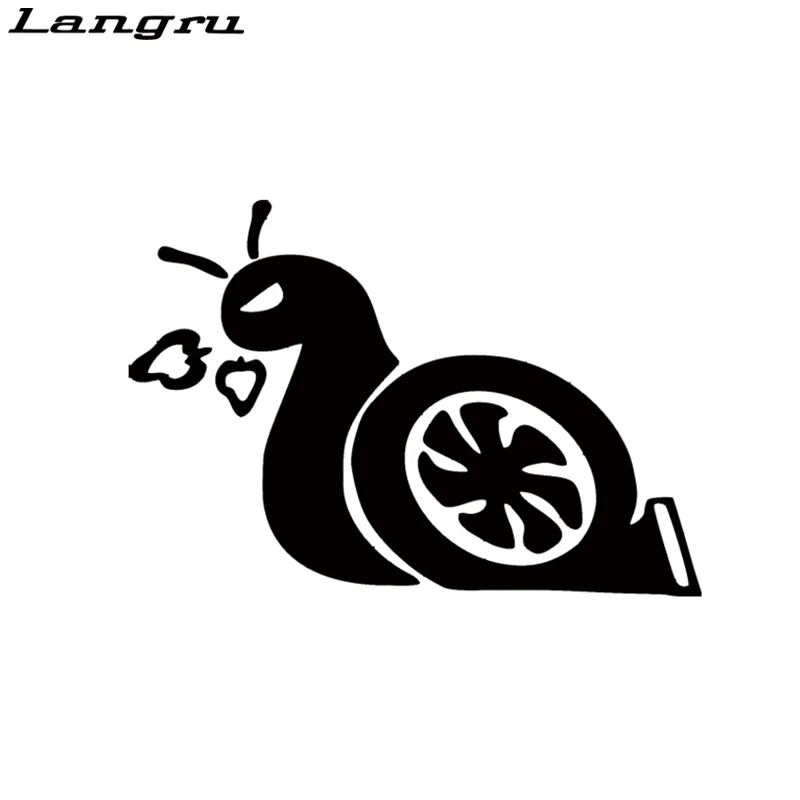 Виниловая наклейка Langru с улиткой стильная Улучшенная турбо-наклейка на окно