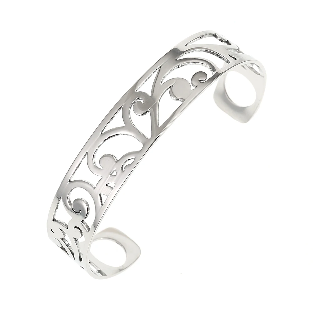 Браслеты на запястье и браслеты для женщин браслет из нержавеющей стали Argent Manchette