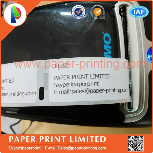 5X ролл Dymo рулонные этикетки наклейки бумажные 11352 DYMO11352 обратный адрес Ленточные