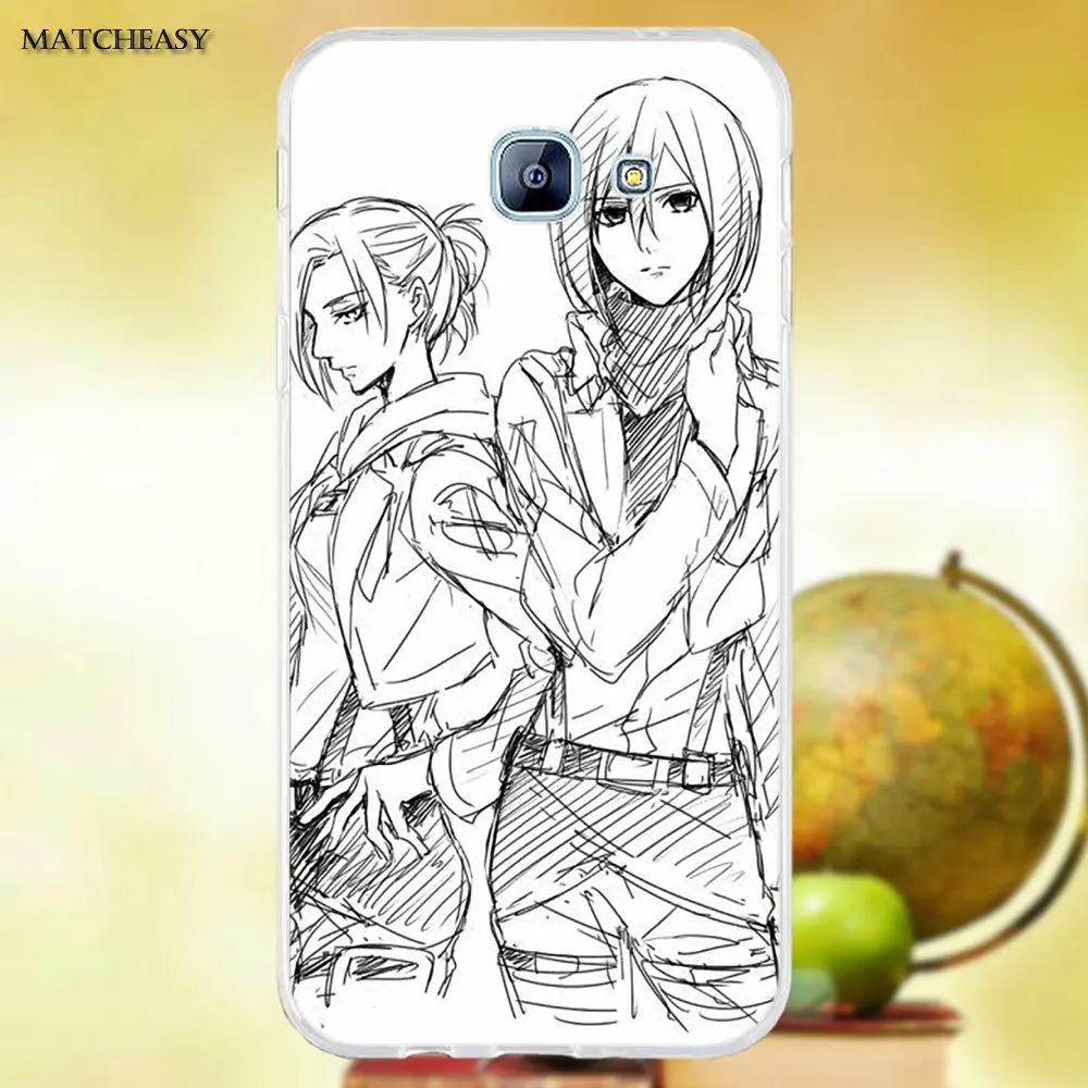 Мягкий чехол для Samsung Galaxy A3 A5 A7 J1 J2 J3 J5 J7 2015 2016 2017 Annie Leonhart Attack On Titan Back|Чехлы-накладки|