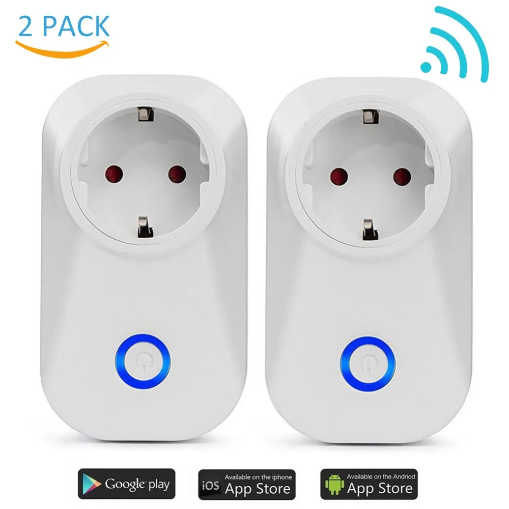 Wi-Fi Смарт-разъем wifi переключатель Samrt розетка ЕС вилка Умный домашний выключатель жизни для Google Home Amazon Alexa совместимый с голосовым управлением
