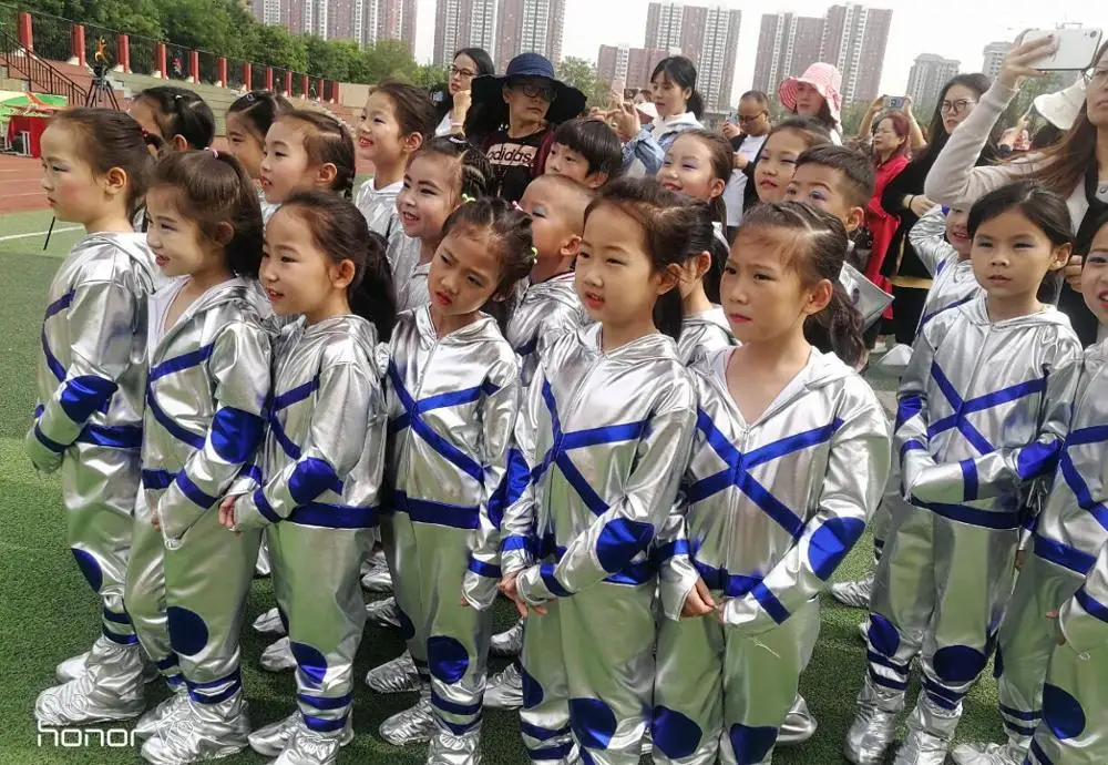 

high quality Jazz Dance Costumes Glisten Boys Girls Hip-hop Modern Dance Performances Clothing Set Kids Jazzy Dance Wear