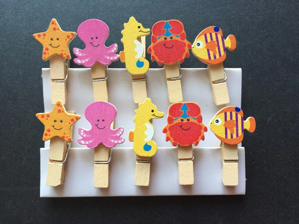 120 шт. пляжный дизайн деревянные зажимы/деревянные колышки/булавки