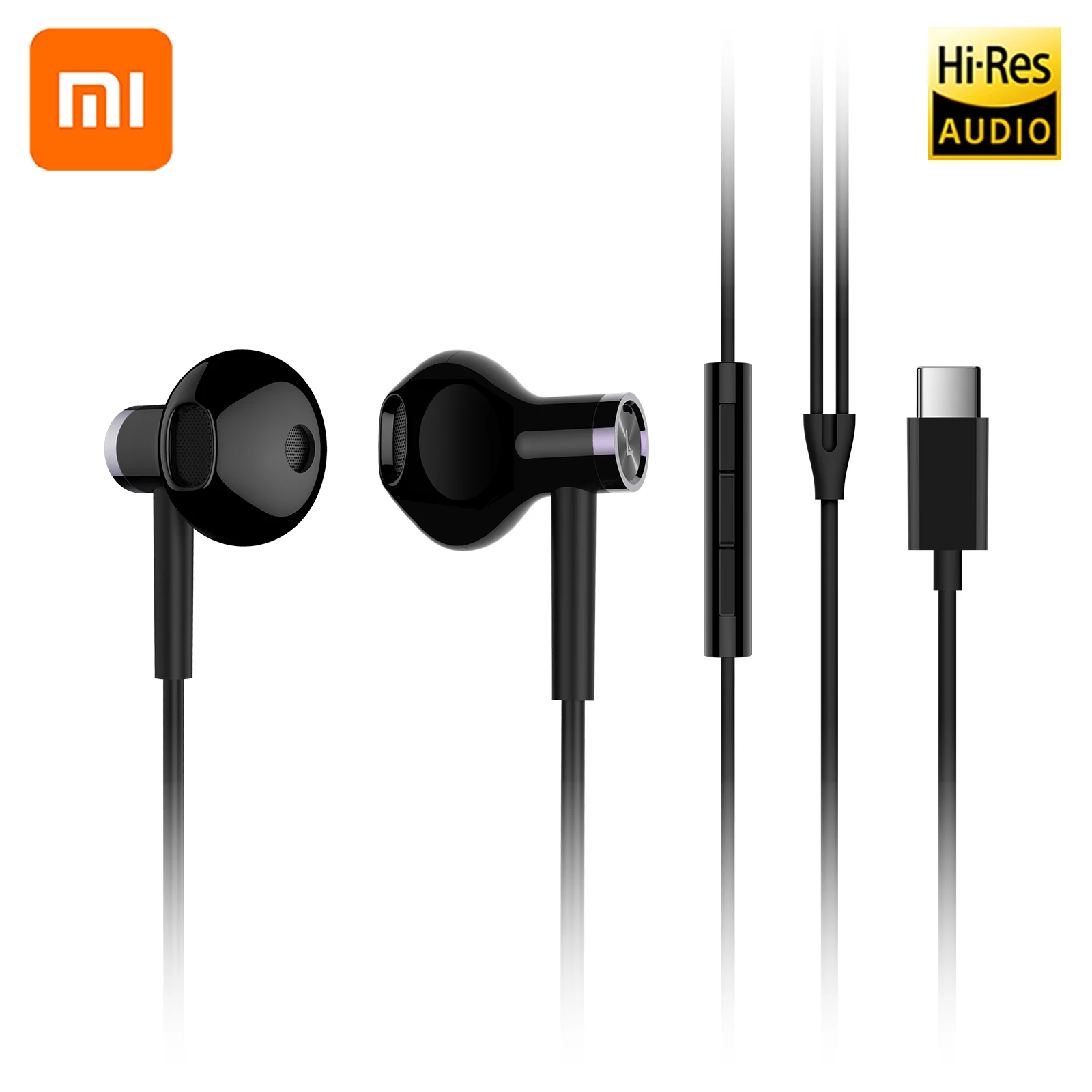 XIAOMI Type C Hybrid USB Полупроводниковые наушники с микрофоном для Xiaomi 9 8 SE 6 X MIX 2S HUAWEI MATE10