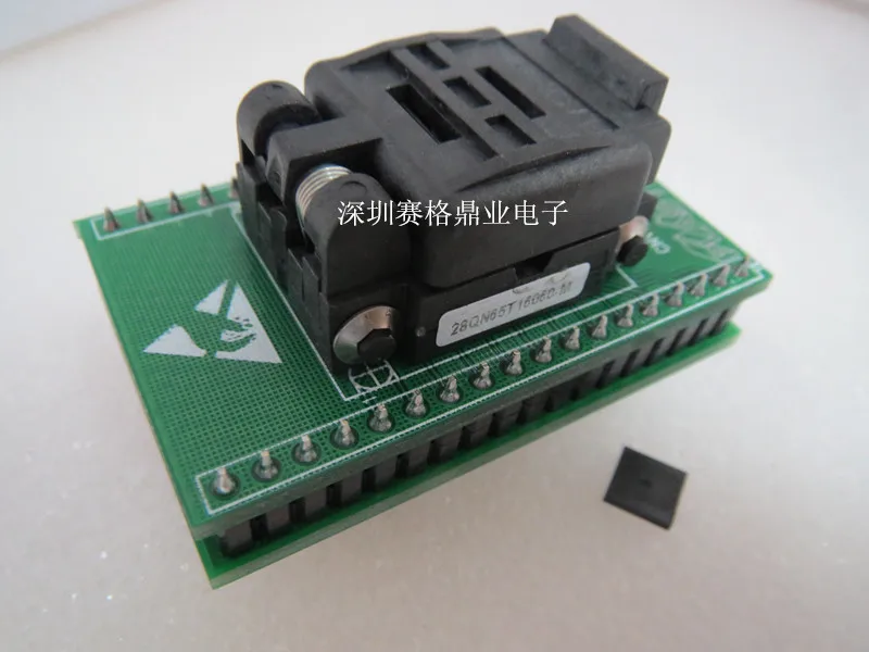 QFN28 MLF28-DIP28 6X6X0.65MM Burn-in Socket gold plating IC testing seat Test test bench |