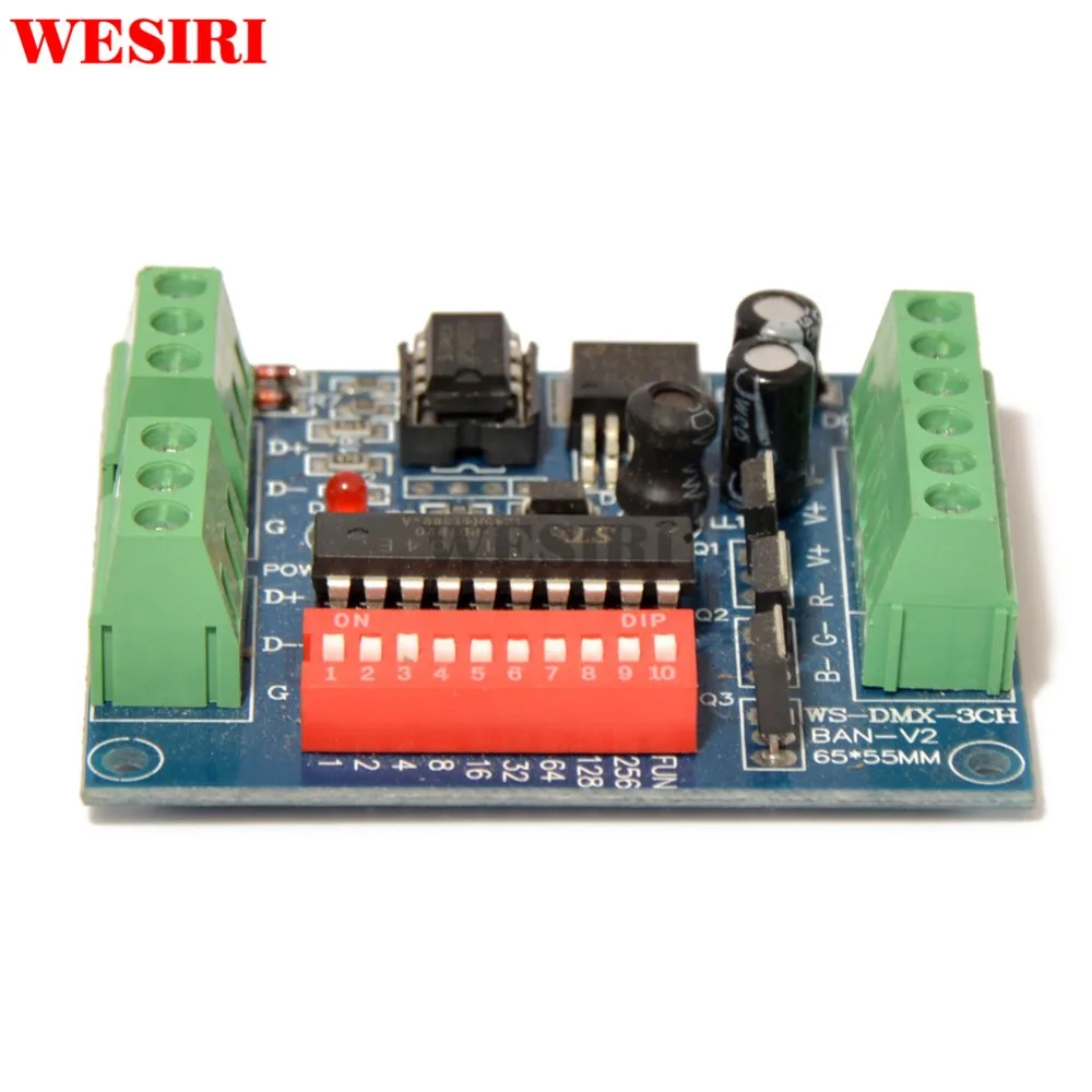 Светодиодный контроллер 3 канала декодер RGB DMX светодиодный светильник RGB|rgb dmx