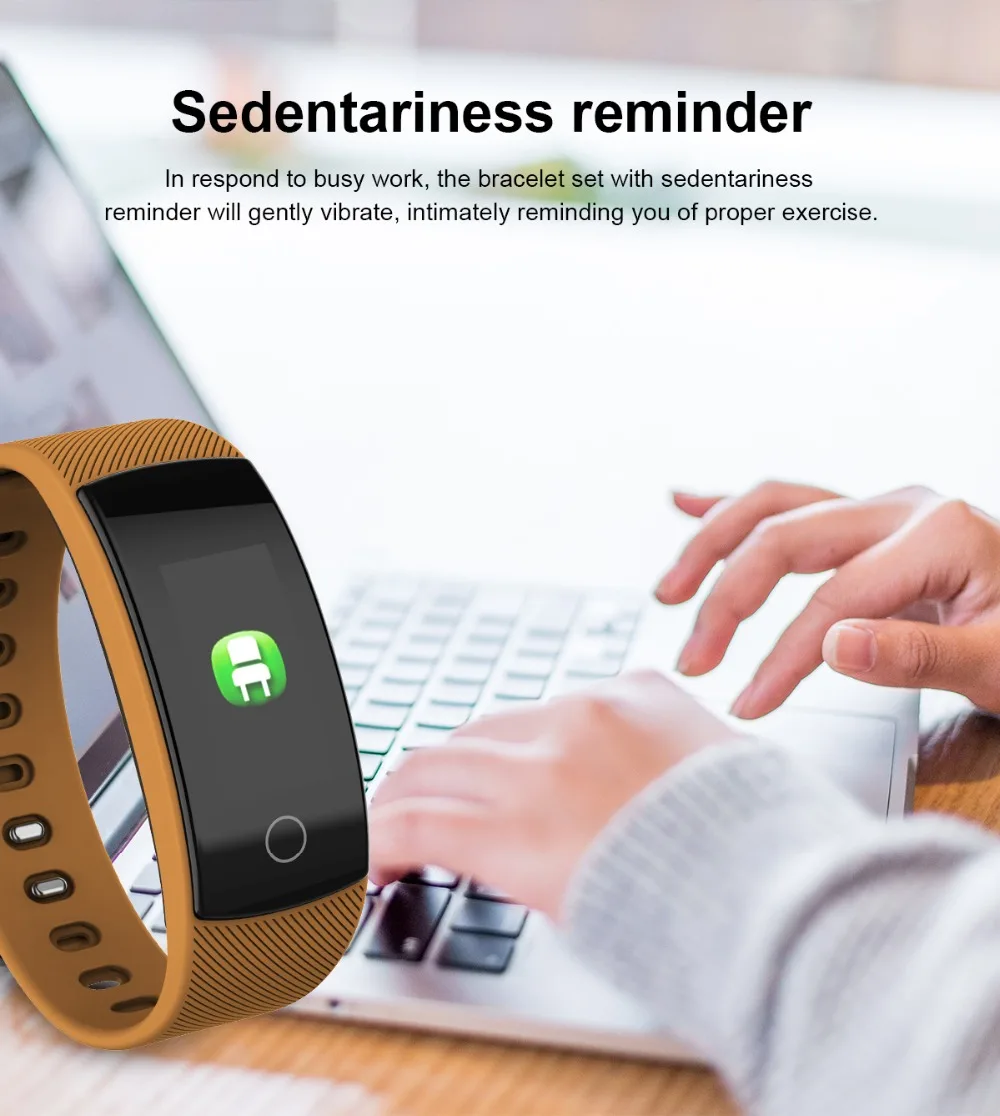 Timethinker Bluetooth Smart Bracelet Fitness Watch Reloj Wristband Blood Pressure Heart Rate Monitor QS80 Plus pk Y5 Smartband |