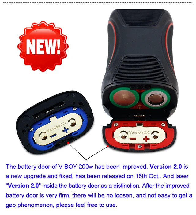 Оригинальный GTRS Vboy 200 Вт TC Box Mod SX500 чип 18650 VBOY макс. выход электронная сигарета |