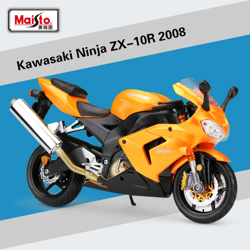 1 шт. Maisto 1:12 Kawasaki Ninja ZX-10R 2010 литая металлическая модель спортивная гоночная