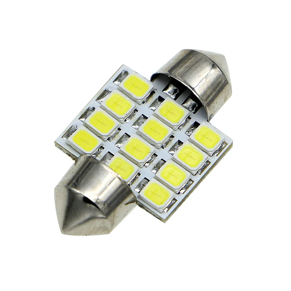 2 шт/10 шт белый 31 мм 1 25 &quot12 LED SMD Festoon Dome автомобильная лампа 3021 3022 DE3175 F-Best |