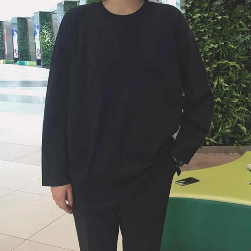 Футболки Женские однотонные элегантные студенческие модные Универсальные