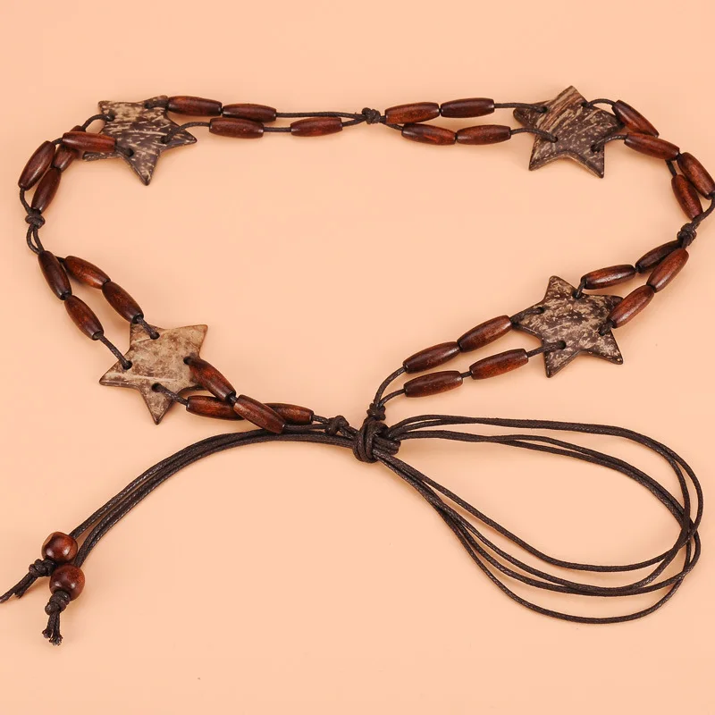 2019 новый модный пояс для женщин в этническом стиле с плетеной цепочкой отдыха