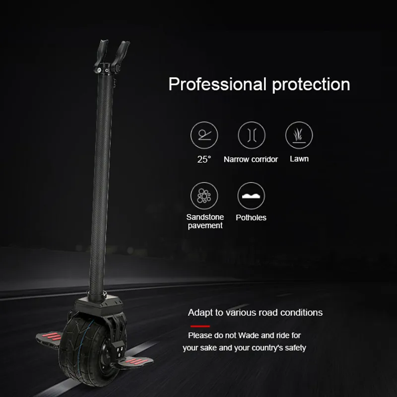 500 Вт одно колесо Электрический скутер с ручкой бар большое land cruiser|Скутеры