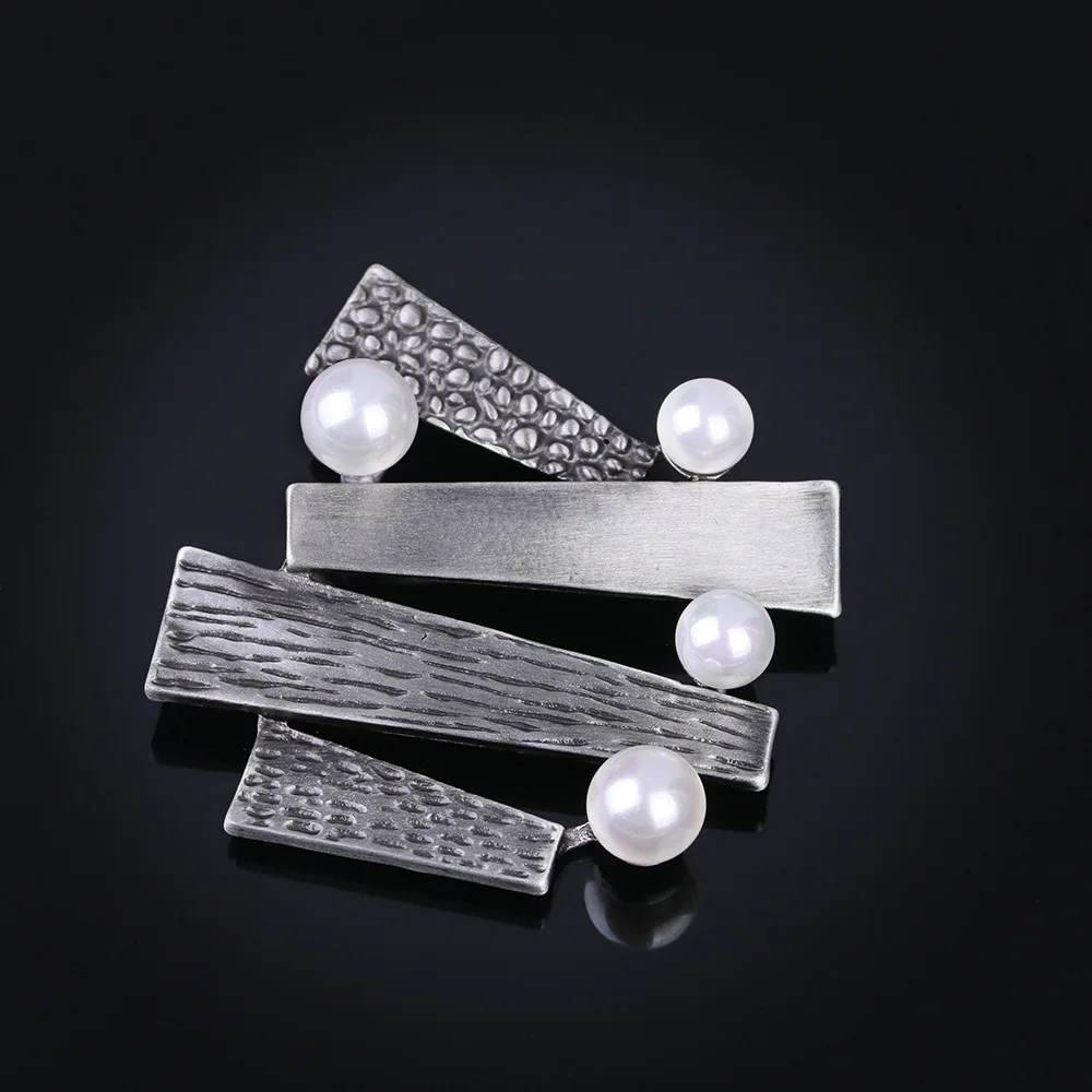 2017 Ретро Изысканная разноцветная брошь с искусственным жемчугом для женщин