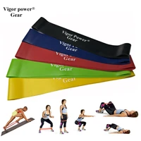 vigor power gear 5 levels available pull up expander fitness rubber loop yoga resistance bands loop bands for training body