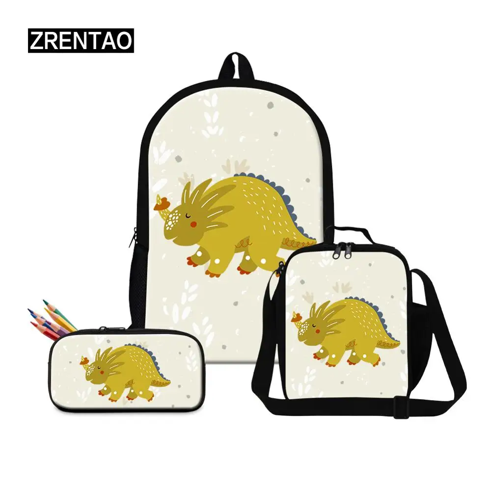 Милый желтый/красный/цветной детский школьный рюкзак с мультипликационным