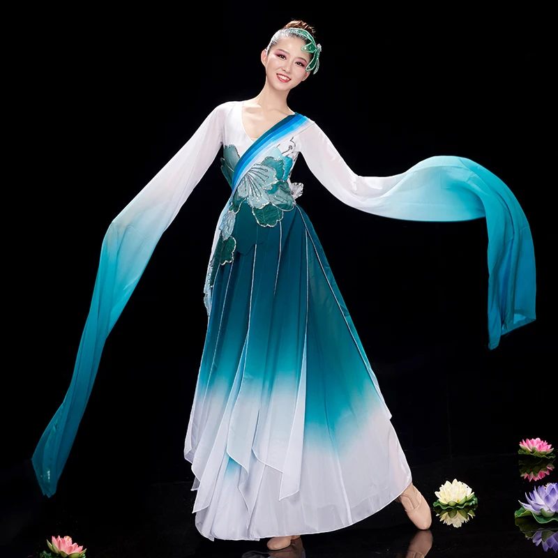 Женский Классический танцевальный костюм Yangko элегантный в китайском стиле с