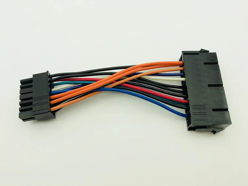 Новый кабель питания 10 см провод 18AWG ATX 24 контакта на 14 контактов адаптерный для