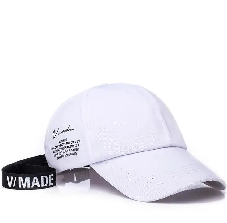 2019 Women Baseball Cap Korea Star Yellow Black Curved Dad Hats Men Lover Letter Print Hip Hop Snapback Caps Long Strap | Аксессуары для