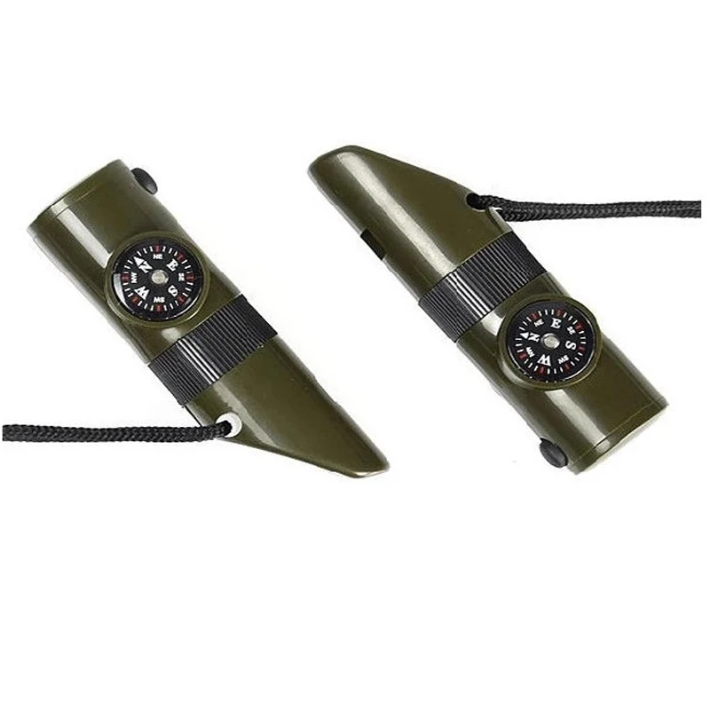 Открытый EDC 7 в 1 Многофункциональный Военный набор для выживания увеличительное