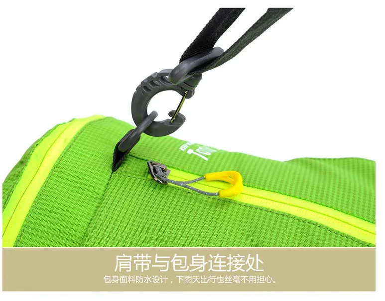 Sports Backpack TANLUHU 632 Nylon Foldable Gym Shoulder Bag Outdoor Climbing Hiking Cylinder Package