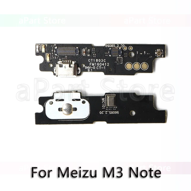 M3 Note USB Charging Port Charger Dock Connector Flex Cable For Meizu M1 M2 M3 M3s M5 M5s M6 Note Mini U10 U20 Original Phone Parts - Цвет: M3 Note