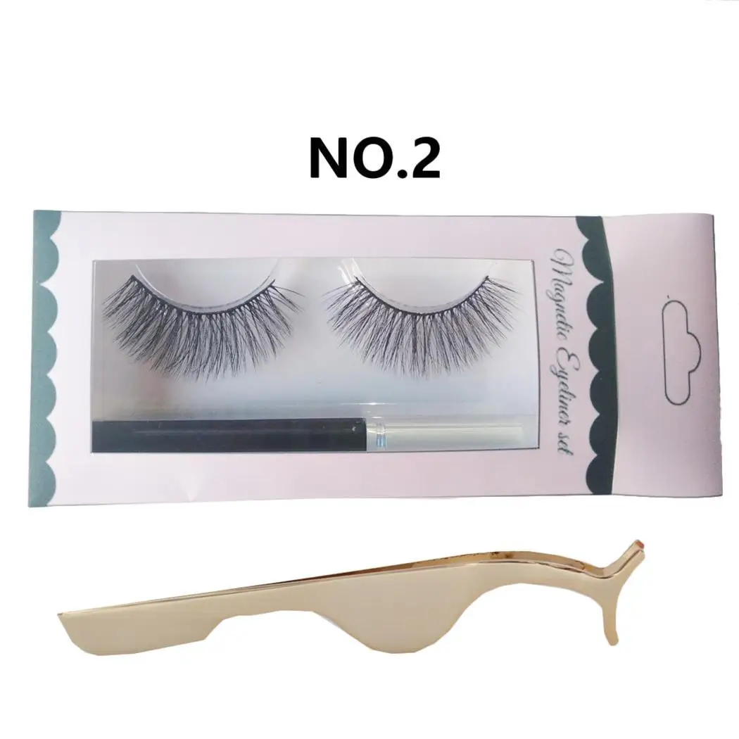 Make Up долговечный женский набор накладных ресниц чернила для лайнера одноцветные