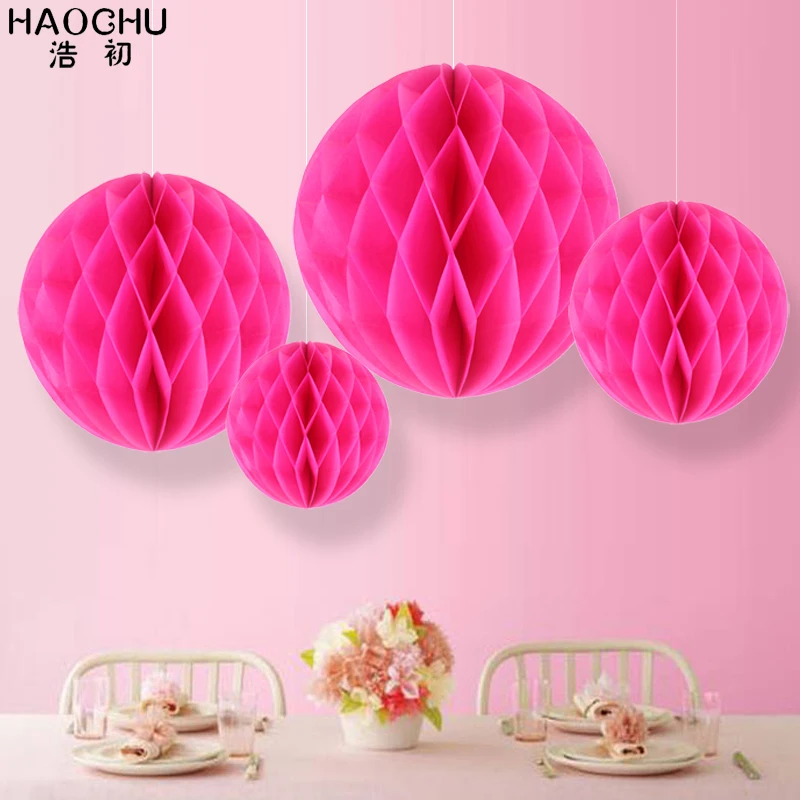 HAOCHU 4 шт./лот сотовые шары украшения для вечеринки сделанные своими руками