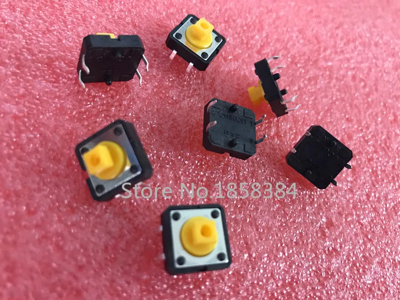 Бесплатная доставка 100 шт./лот тактильные переключатели OMRON 12x12x7 3 мм кнопочные