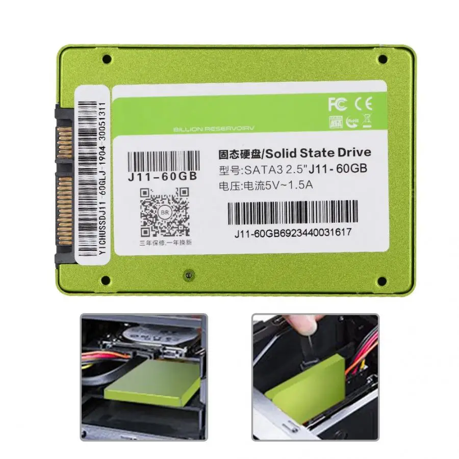 Высокая скорость 2,5 ''SATA3 6 Гбит/с SSD твердотельный накопитель для настольного ноутбука универсальный с 7 мм ультра-тонкий дизайн без шума