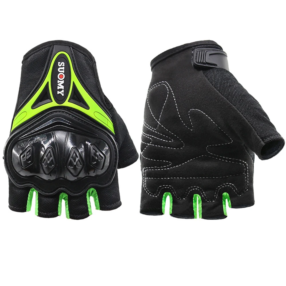 SUOMY мотоциклетные перчатки с сенсорным экраном Guantes Moto rbike rcycle Racing перчатки для езды на мотоцикле полный палец - Цвет: SU-10H Green