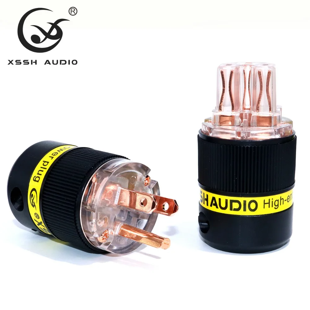 Hi end HIFI Электрический разъем XSSH Audio YIVO с покрытием из чистой меди золото и родий 18