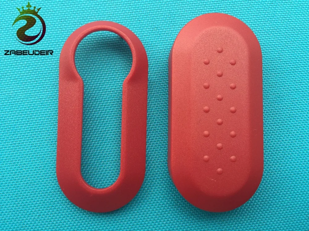 10 шт./лот пластмасс красного цвета ключ чехол для Fiat 500 Panda Punto Bravo 3 кнопки