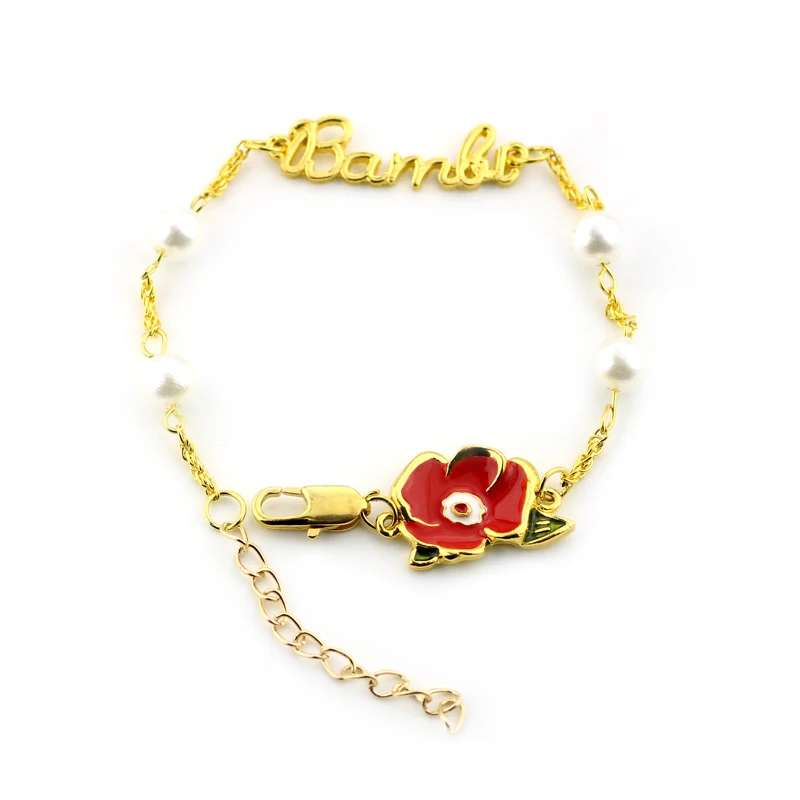 bracelets Браслеты и браслеты "Красавица и Чудовище", золотой цвет, розовый браслет для женщин и девушек, подарок на Хэллоуин и Рождество - Окраска металла: bracelets