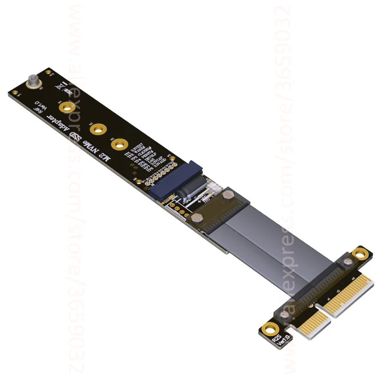 Кабель расширения PCIe 4x M2 M.2 NVMe SSD для переходных карт x4 поддержка PCI E 3 0x4 полная