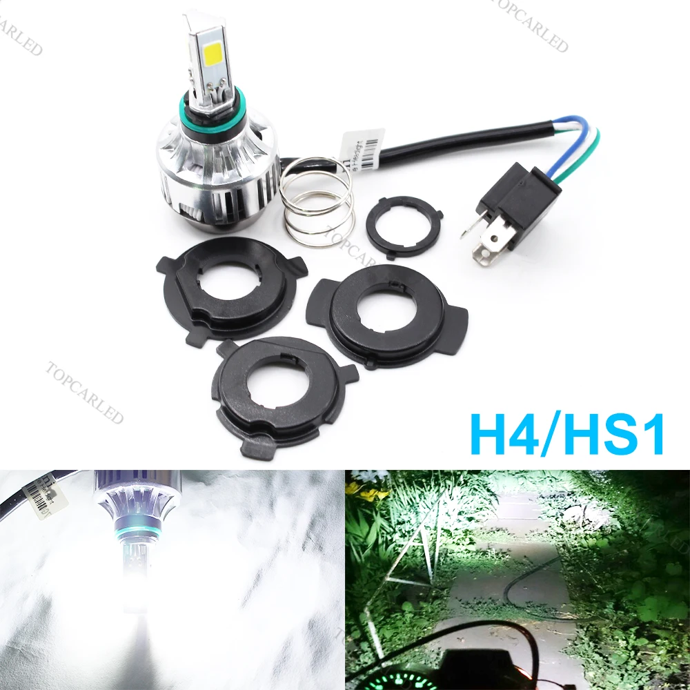 

Motorcycle Headlight H4 LED Headlight Bulbs High Low Beam LED For Motorcycle Light 24W 2500LM M3 Mini LED Moto Headlamp DC 12V