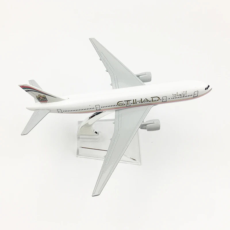 Модель самолета Etihad Airlines модель Боинг 777 16 см из металлического сплава 1:400 игрушка