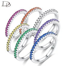 Женские кольца с радужным камнем DODO Kpop 2 мм стильные модные