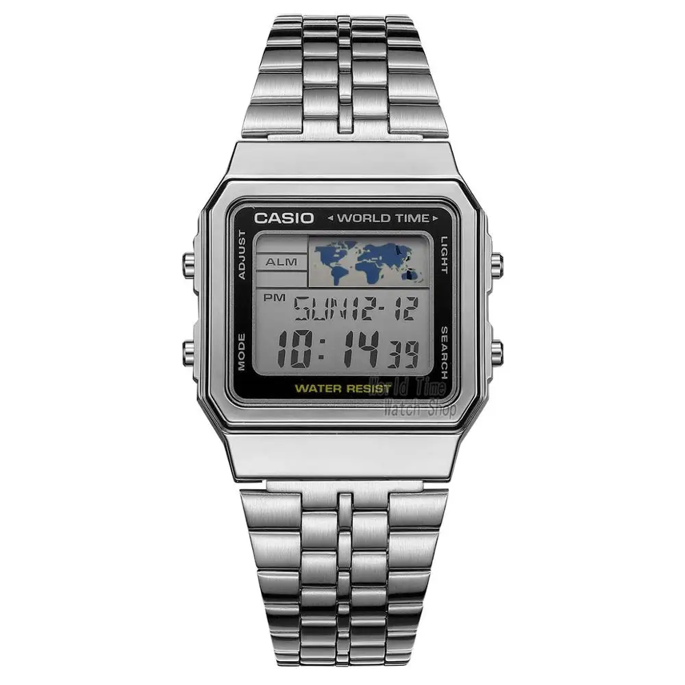 A500WA1D-1 Casio часы золотые часы мужчины лучший бренд класса люкс LED цифровые водонепроницаемые кварцевые мужские часы спортивные военные наручные часы relogio masculino reloj hombre erkek kol saati montre homme zegarek meski - Цвет: A500WA1D-1