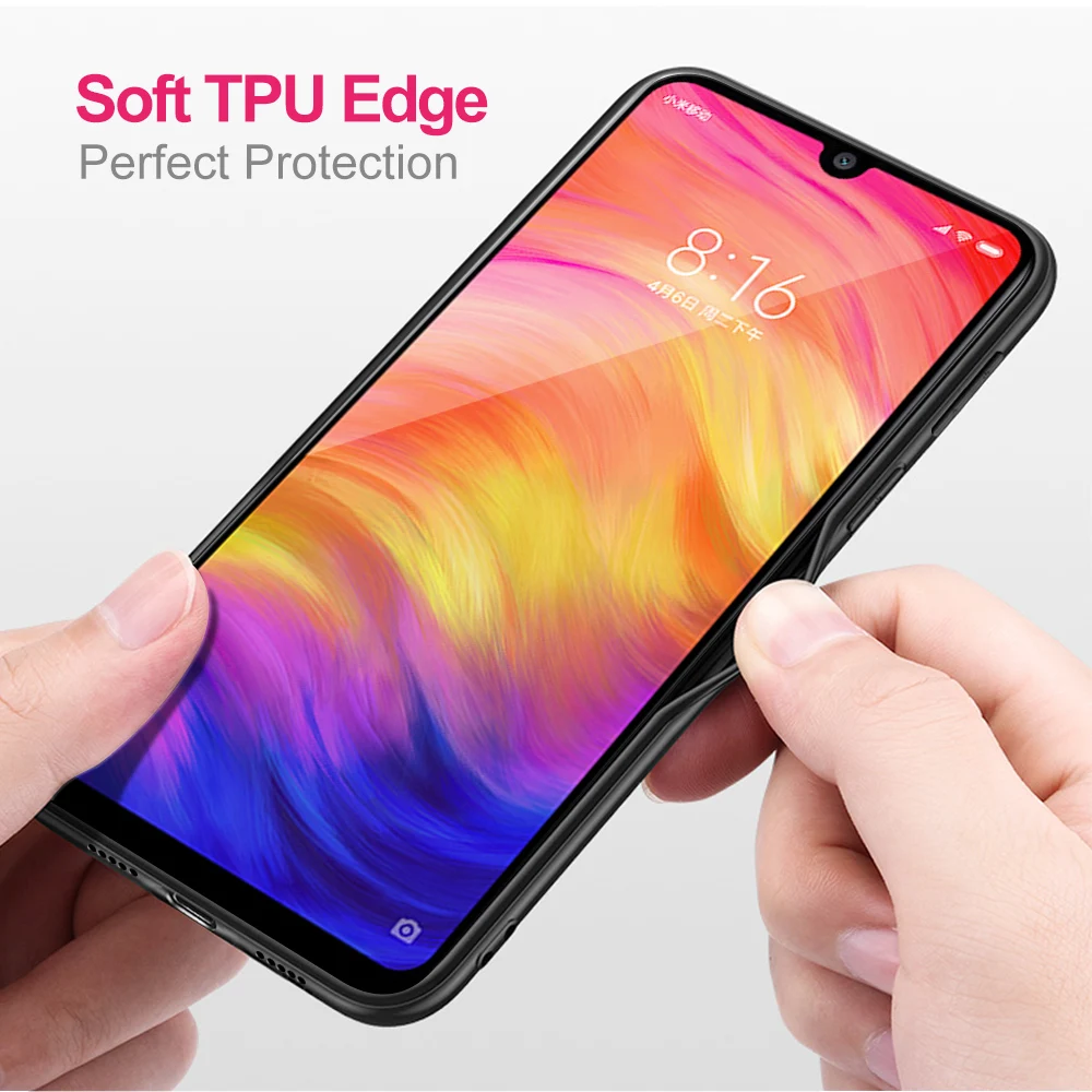 Для Xiaomi Redmi 7 Чехол для Redmi 7 Pro чехол MOFi Силиконовый противоударный чехол Capas чехол из искусственной кожи Folio Coque