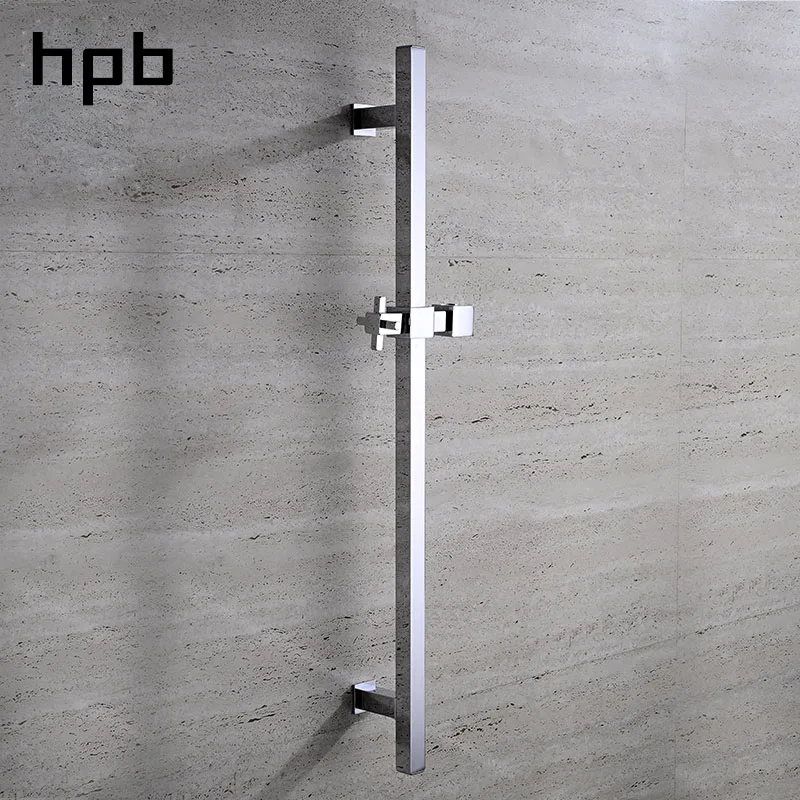 HPB латунная квадратная хромированная полированная душевая направляющая насадка