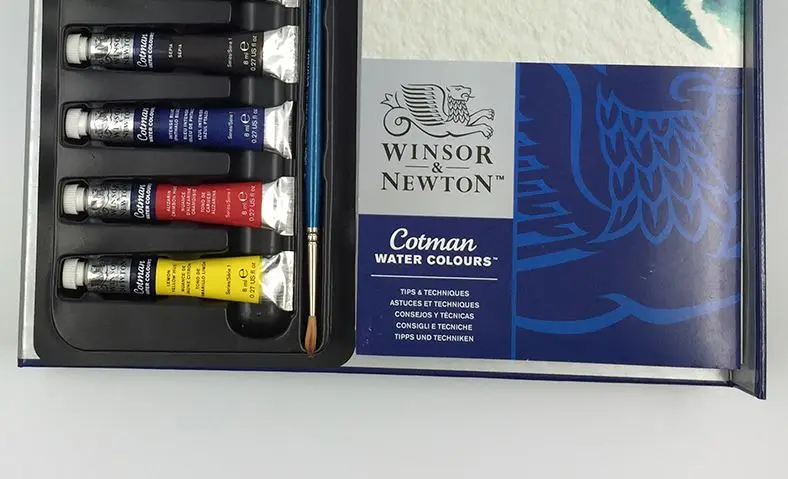 Winsor &amp Newton Cotman фотообои деревянный чемодан художественная коробка | Канцтовары
