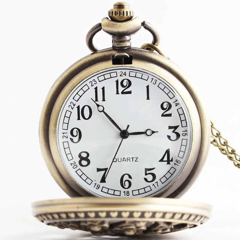 Старые карманные часы из античной бронзы с цепочкой TD2102|pocket watch|watches pocket watchespocket