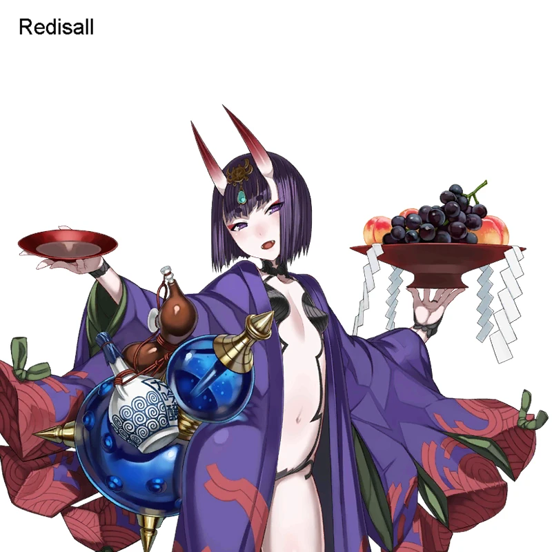 Shuten douji косплей парик Fate Grand Order слуга убийца Фиолетовый Короткие прямые волосы| |