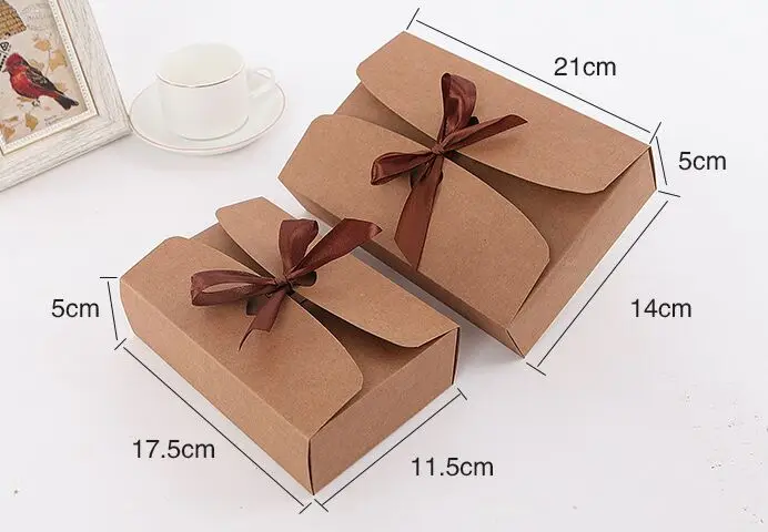 Новые DIY 5 шт коробки пять размеров лучшие продажи черные и крафт-коробки с лентой, свадебные сувениры baby shower подарочные коробки для вечеринок