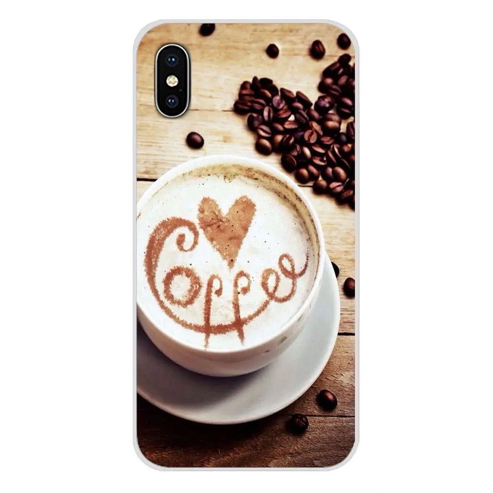 Прозрачные чехлы из ТПУ дизайнерская кофейная чашка кофейные зерна для Samsung Galaxy A5