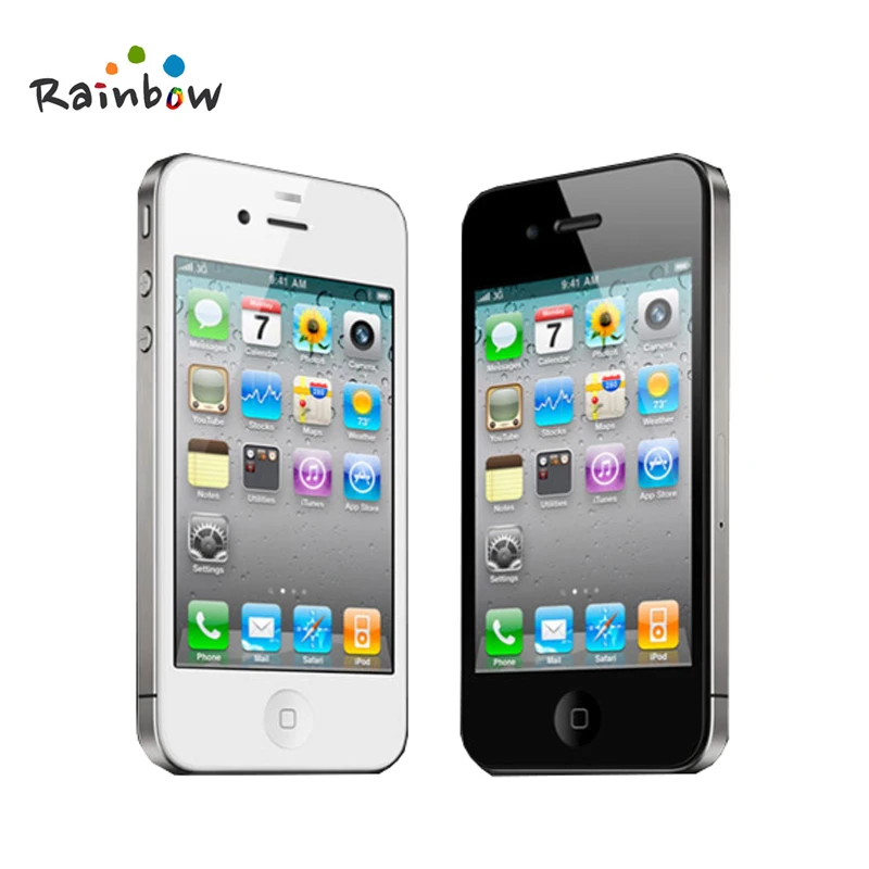 Разблокированный Apple iPhone 4 сотовые телефоны 8/16/32/GB rom 5MP камера IOS