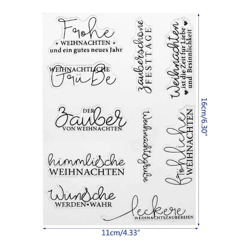 Хороший DIY силиконовый прозрачный штамп цепляющее тиснение для скрапбукинга