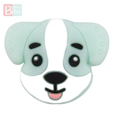 Puppy Mint Bite 5 шт. кролик силиконовые бусины пищевого качества силиконовые бусины-прорезыватели Детские Жевательные BPA бесплатно Товары для малышей Мини Кролик Детский Прорезыватель - Цвет: Puppy Mint